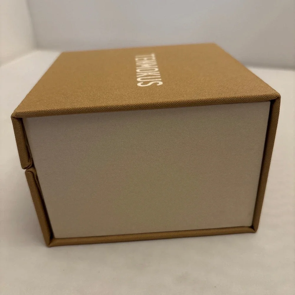 TENMOKUS Textured Jewelry Box Decorative Keepsake Display Clasp LinedTrinket Box